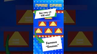 NAME GAME: Guess the famous Emmas | Celebrity Quiz Trivia Questions