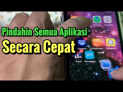 Cara Pindahkan Aplikasi Yang Banyak Secara Bersamaan || Sekaligus banyak Pindahin Aplikasi iPhone