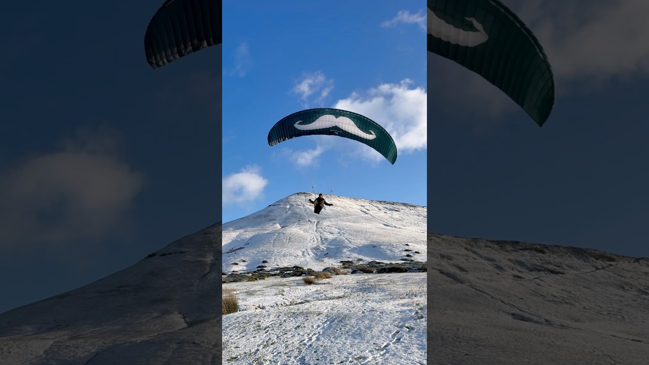 FLARE at Hay Bluff ❄️ #speedfly #breconbeacons