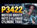 Que Signifie Le Code Erreur Obd2 P3422 - Panne Soupape Cylindre Trois