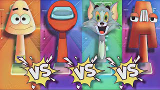 Incredibox Sprunki OC:Patrick(Spongebob) VS Crewmate(Among Us) VS Tom(Tom&Jerry) VS A(Alphabet Lore)