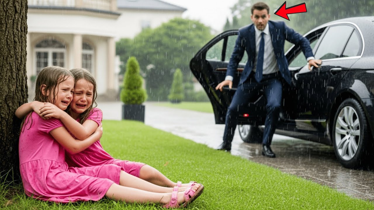 Millionär Kam Ohne Vorwarnung Nach Hause Und Sah Seine Zwillinge Von Der Frau Im Regen Verlassen…