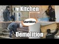 How do you remove a floor??? - Kitchen Demolition | P1V2 | ShortWorx