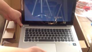 Unboxing Lenovo Ideapad U310 Intel Core i3-3227 1.9GHz.  Scratch n Dent from Outlet for only $218