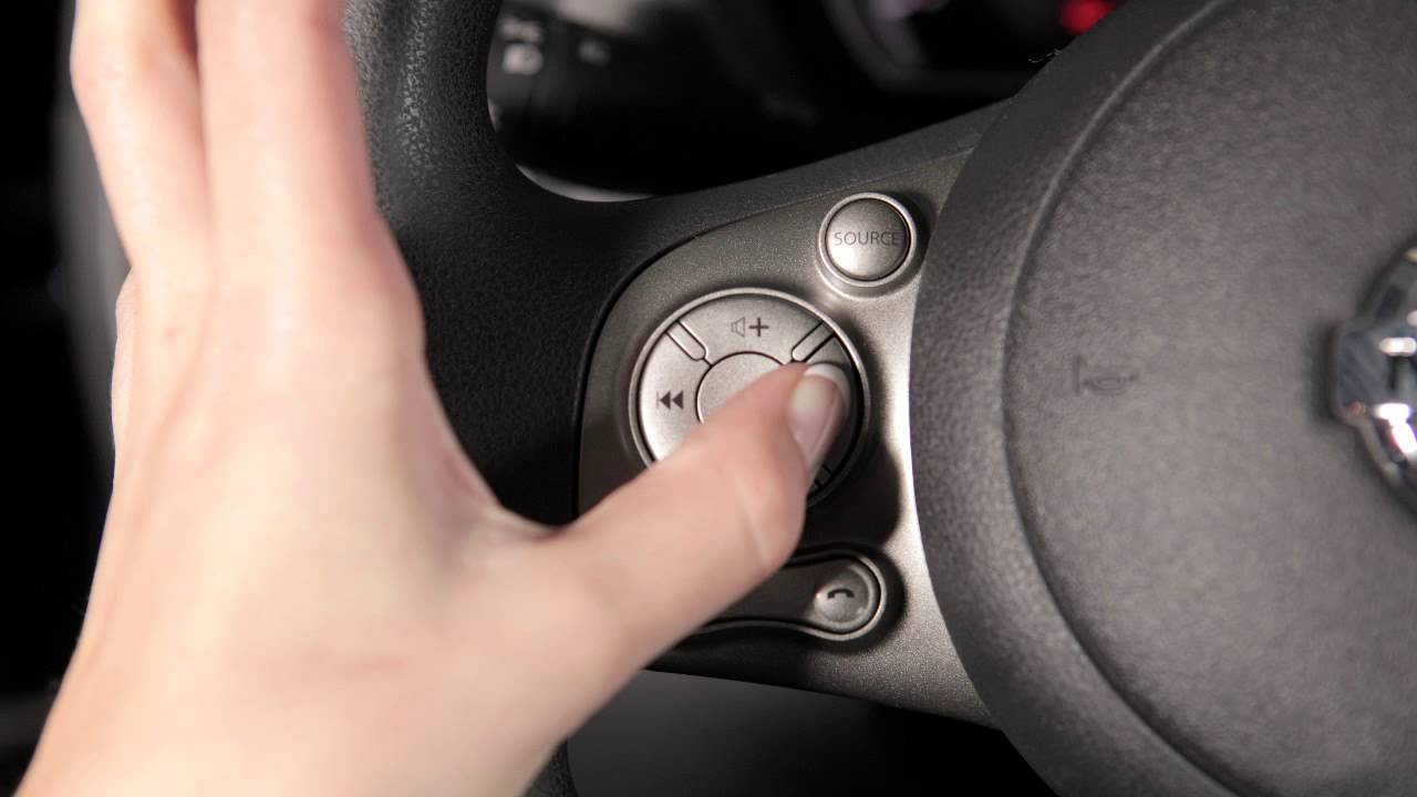 2012 NISSAN Versa Sedan Steering Wheel Audio Controls YouTube