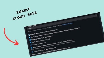 How to Enable Cloud save in Uplay