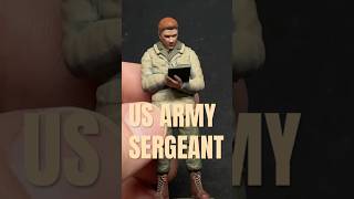 Army Men Painting US Sergeant, WWII, Airfix-like, 1/32 scale, sculpt by @Finley3D