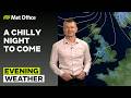 12/04/2026 - Drier overnight, but cold - Evening Weather Forecast UK – Met Office Weather