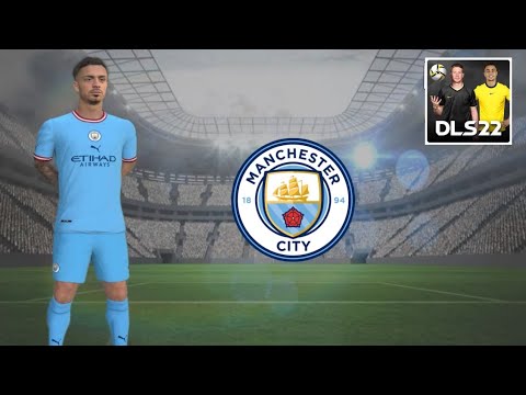 Manchester City 2022 23 Home Kit DLS22 Manchester City 2022 23 Home Kit DLS22