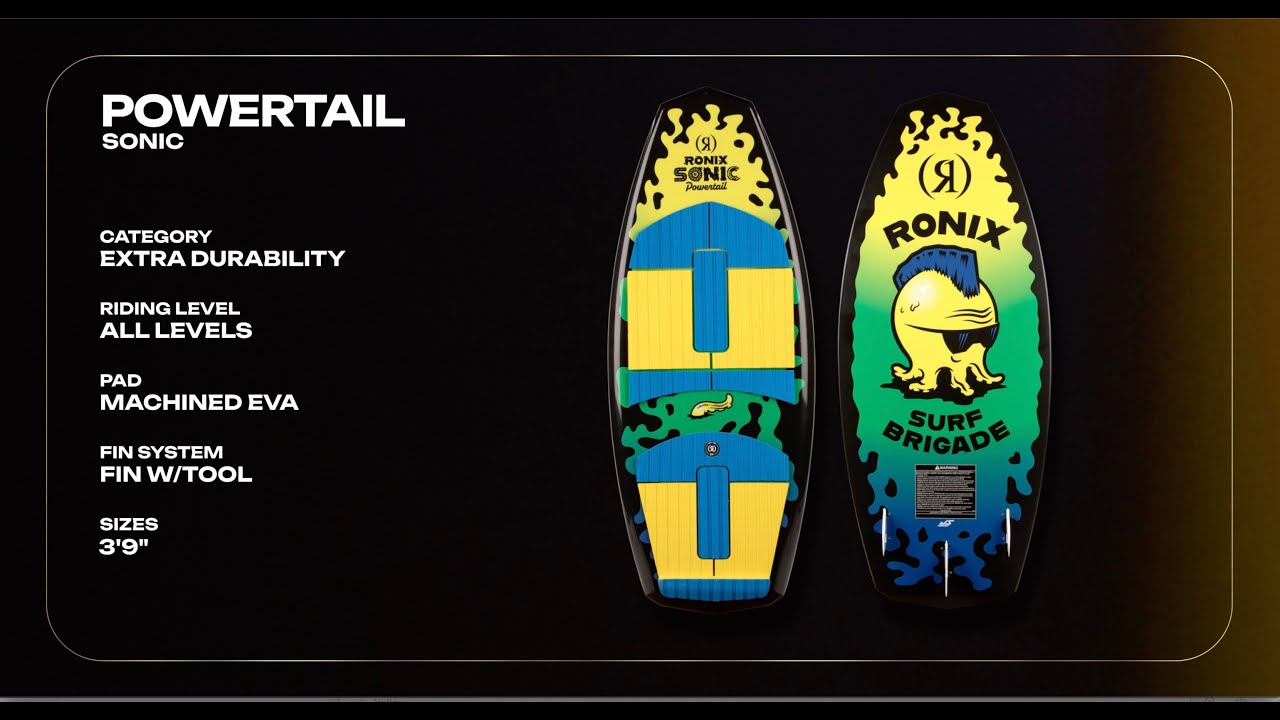 2026 Ronix Super Sonic Space Odyssey Kids Powertail Wakesurf Board