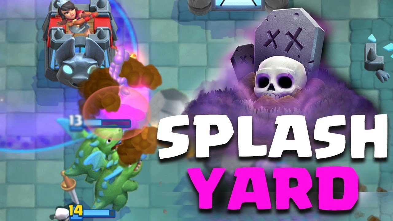*NEW* SPLASHYARD IS CRAZY! BEST GRAVEYARD FREEZE DECK 😈 Clash Royale