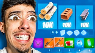 FORTNITE pero no hay LÍMITE de MATERIALES...