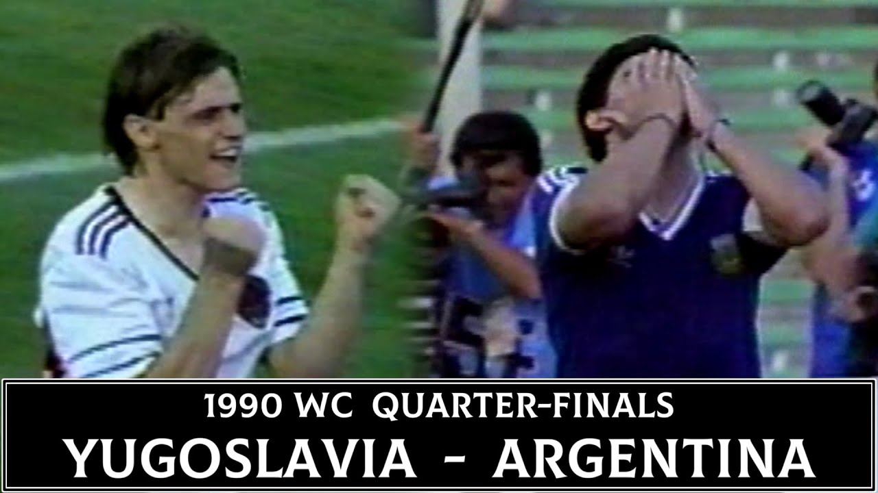 妖精vs神 1990wc 準々決勝 ユーゴスラビア Vs アルゼンチン Youtube