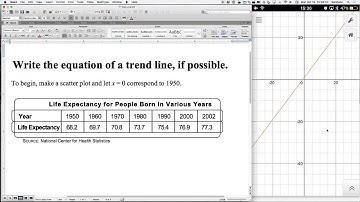 Using Desmos to Find Line of Best Fit
