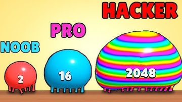NOOB vs PRO vs HACKER in Blob Merge 3D