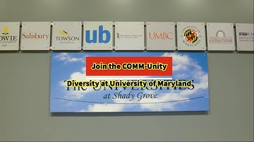 Join the COMM-Unity. UMD Shady Grove