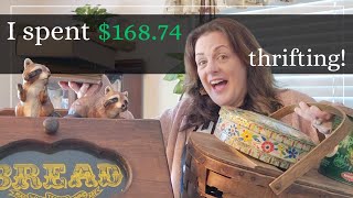 I spent $168.74 thrifting for home decor in Amish Country!