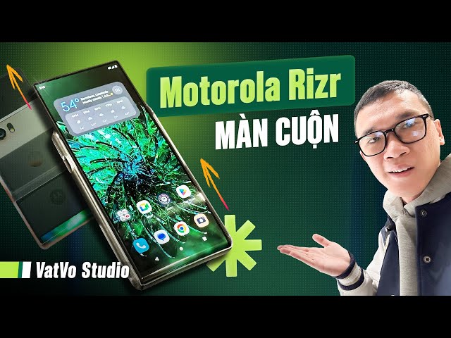 Cận cảnh quá trình cuộn lên xuống của Motorola Rizr: Bán thương mại được không?