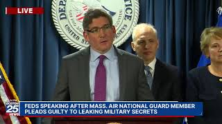 WATCH LIVE: Mass. Air National Guard member Jack Teixeira pleads guilty to leaking military secrets.