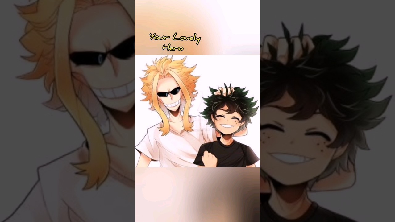 Dad All Might and son Deku! 💛💚