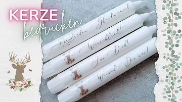 Welches Papier zum Kerzen bedrucken?