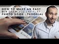 How to Make an Easy Seamless Lay Flat DIY Photo Book - Tutorial