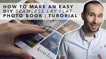 How to Make an Easy Seamless Lay Flat DIY Photo Book - Tutorial