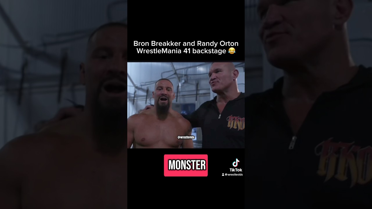 Randy Orton and Bron Breakker WrestleMania 41 😂 