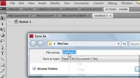 Flash CS4: Getting Started with Classes (2 of 2)