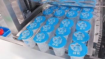 Ice cube cup automatic filling and sealing packing machine with high quality