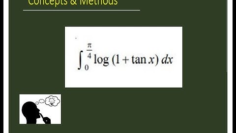 Definite integration 0 to pi/4 log( 1 + tanx) || integral 0 to pi/4 log(1+tanx) dx || log( 1 + tanx)