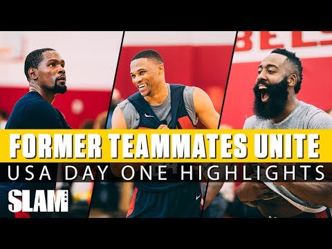 Kevin Durant, Russell Westbrook, & James Harden WORK IT at Team USA Camp | Day 1 SLAM Highlights