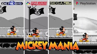 Mickey Mania [1994] Sega Genesis vs SNES vs Sega CD vs PS1 (Version Comparison)