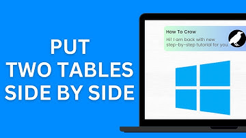 How to Put Two Tables Side by Side in your Word Document