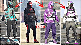 4 Easy ASF* GTA 5 Online RNG\/Tryhard Outfits Using Clothing Glitches! (HOODIES) *Not Modded Outfits!