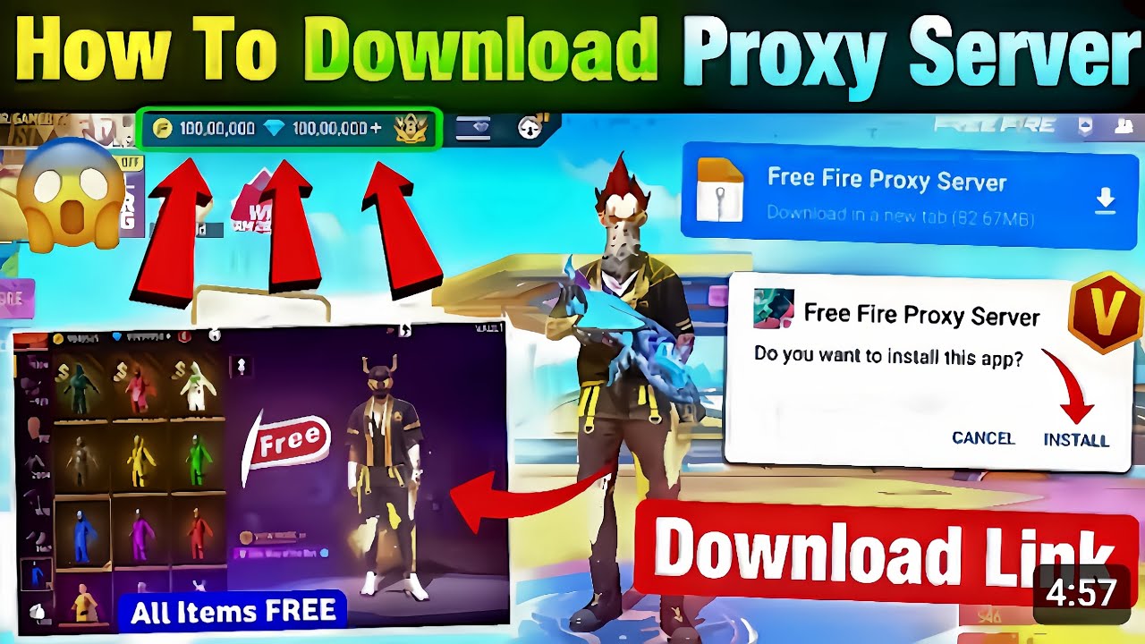 HOW TO DOWNLOAD PROXY SERVER IN FREE FIRE🔥💥 |FREE FIRE PROXY SERVER ...
