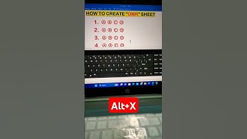 Create OMR sheet in MS Word #shorts #shortcutkeys #trending #viral #msword #computer