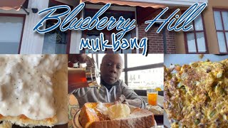 Blueberry Hill mukbang | Chorizo Omelet, French Toast, Biscuits and Gravy | mukbang | eat with me