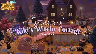 ASMR gaming | Cozy Autumn Cottage  Speed Build + Tapping | Animal Crossing: New Horizons