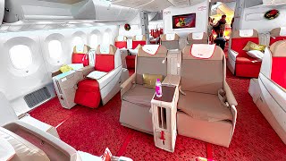 Air India Business Class B787 Dreamliner van Delhi naar Tokio (volledige tour) screenshot 5