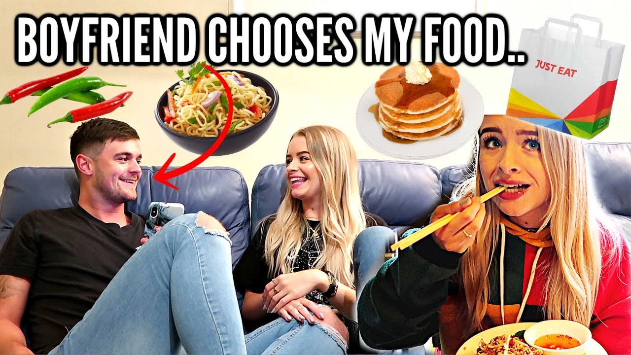 BOYFRIEND CONTROLS MY FOOD FOR 24 HOURS... (+ Q & A)