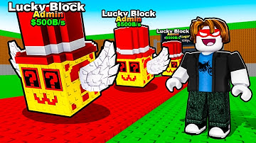 Starting Over With INFINITE Admin Lucky Blocks!!