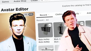 MAKING RICK ASTLEY A ROBLOX ACCOUNT!! - YouTube