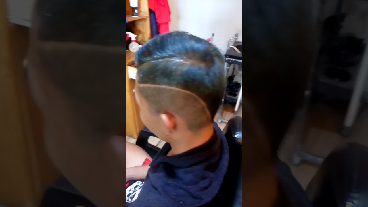  Cukur  rambut  model mohawk  line barberjalanan YouTube
