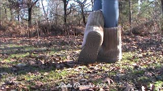 My new chestnut Ugg Classic Short Sherpa Corduroy platform preview 👢