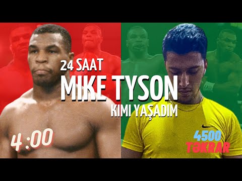 24 Saat Mike Tyson kimi yaşadım | Əfsanəvi boksyorun qidalanma və məşq rasionu