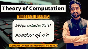 Strings containing ODD number of a