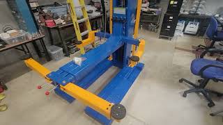 Single post car lift repair. After I received replacement parts.