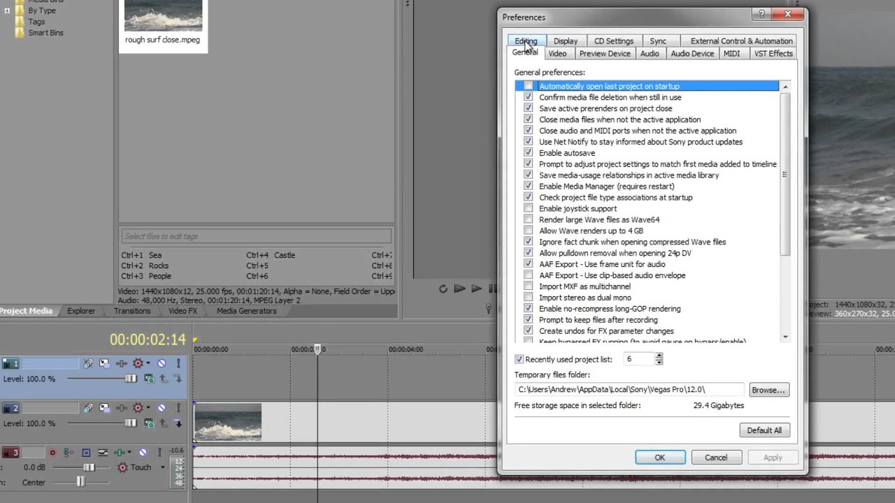 Sony Vegas Pro Basics THIRTY-THREE: Event Pan/Crop Basics