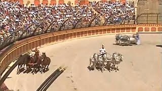 STORIA ROMANA - BIGHE E QUADRIGHE NELLE CORSE AL CIRCO MASSIMO NELL'ANTICA ROMA